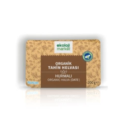 Organik Hurmalı Tahin Helvası (200 gr) Ekoloji Market görseli.