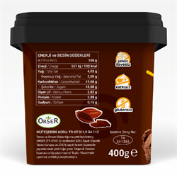 Organik Kakaolu Dondurma (400 gr) Baldo
