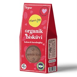 Organik Kakaolu Karabuğdaylı Bisküvi (60 gr) Monn Bio görseli.