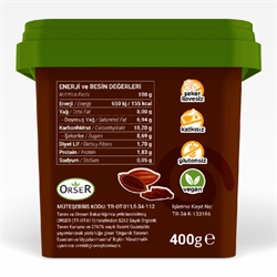 Organik Kakaolu Vegan Dondurma (400 gr) Baldo