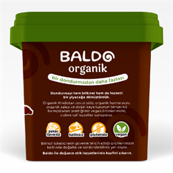 Organik Kakaolu Vegan Dondurma (400 gr) Baldo