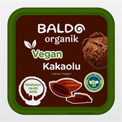 Organik Kakaolu Vegan Dondurma (400 gr) Baldo
