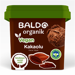 Organik Kakaolu Vegan Dondurma (400 gr) Baldo
