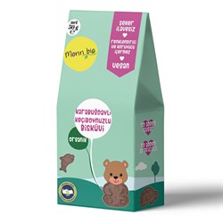 Organik Karabuğday Keçiboynuzlu Çocuk Bisküvisi (50gr) Monn Bio görseli.