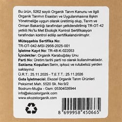 Organik Karabuğday Unu (1 kg) Ekozel