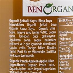 Organik Kayısı-Şeftali-Elma Suyu (946 ml) Benorganic