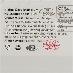 Organik Kaymaklı Tava Yoğurt, Ada (900 gr)