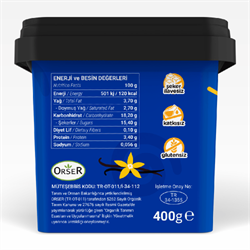 Organik Keçi Çubuk Vanilyalı Dondurma (400 gr) Baldo