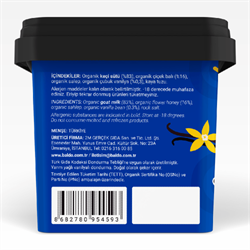 Organik Keçi Çubuk Vanilyalı Dondurma (400 gr) Baldo