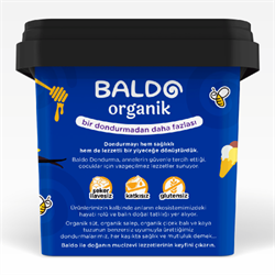 Organik Keçi Çubuk Vanilyalı Dondurma (400 gr) Baldo