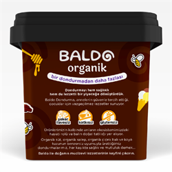 Organik Keçi Kakaolu Dondurma (400 gr) Baldo