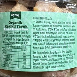 Organik Kekikli Tavuk Suyu (160 ml) Orvital