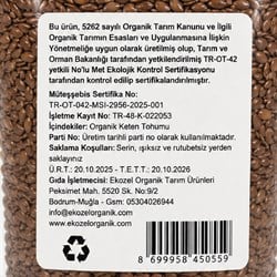 Organik Keten Tohumu (250 g) Ekozel