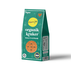 Organik Kinoalı Zeytinyağlı Kraker (60 gr) Monn Bio görseli.
