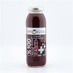 Organik Kırmızı Karışık Meyve Suyu (250 ml) Benorganic görseli.