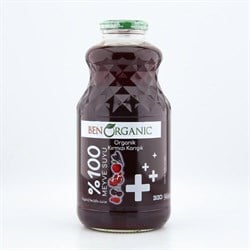 Organik Kırmızı Karışık Meyve Suyu (946 ml) Benorganic görseli.
