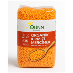 Organik Kırmızı mercimek (1000 GR ) Qünn görseli.