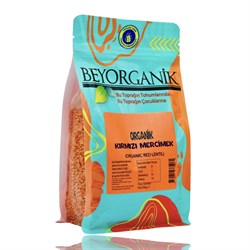 Organik Kırmızı Mercimek (500 gr) Beyorganik(Pestisit ve Aflatoksin Analizli)