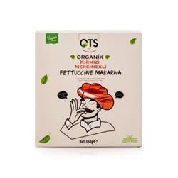 Organik Kırmızı Mercimekli Fettucine Makarna (350 gr) OTS