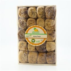 Organik Kuru İncir - Tahta Tabak (500 gr), Ekozel