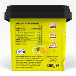 Organik Limonlu Dondurma (400 gr) Baldo