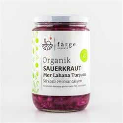 Organik Mor Lahana Turşusu, Sauerkraut (600 gr) Farge