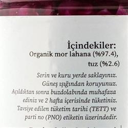 Organik Mor Lahana Turşusu, Sauerkraut (600 gr) Farge