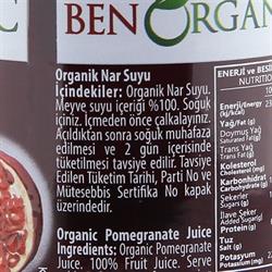 Organik Nar Suyu (250 ml) Benorganic