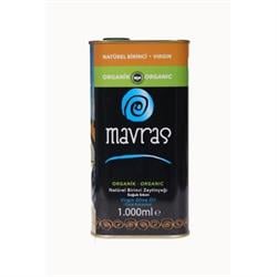 Organik Natürel Birinci Zeytinyağı, Soğuk Sıkım (1 litre) Mavras