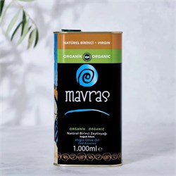 Organik Natürel Birinci Zeytinyağı, Soğuk Sıkım (1 litre) Mavras