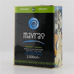 Organik Natürel Sızma Zeytinyağı, Erken Hasat, Soğuk Sıkım (2 lt) Mavras
