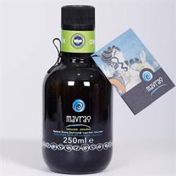 Organik Natürel  Sızma Zeytinyağı, Erken Hasat, Soğuk Sıkım (250 ml)  Mavras