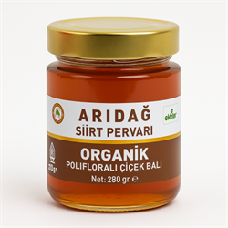 Organik Pervari Yayla Süzme Çiçek Balı (280 gr) Arıdağ görseli.