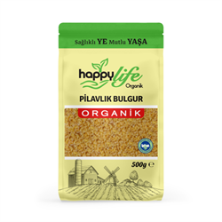 Organik Pilavlık Bulgur (500 gr) Happy Life