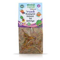 Organik Ruşeymli Sebzeli Tel Şehriye (250 gr) Ekoloji Market görseli.