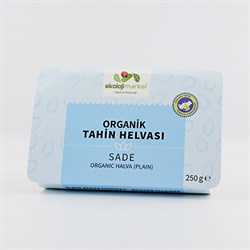 Organik Sade Tahin Helvası (250 gr) Ekoloji Market görseli.