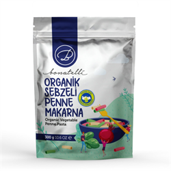 Organik Sebzeli Penne Makarna (300 Gr) Bonatelli görseli.