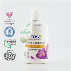 Organik Sıvı Sabun, Floral (500 ml) Ecos3 görseli.