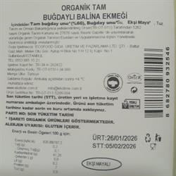 Organik Tam Buğday Balina Ekmek (500 gr) Ekotime