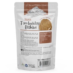 Organik Tam Buğday Bisküvi (100 gr) OG