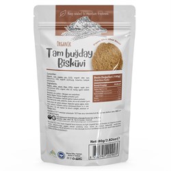 Organik Tam Buğday Bisküvi (80 gr) OG