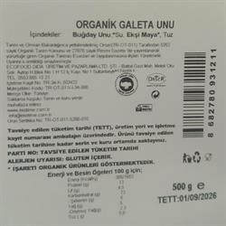Organik Tam Buğdaylı Galeta Unu (500 gr) Ekotime