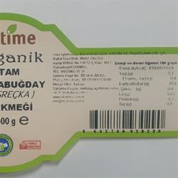 Organik Tam Karabuğday Köy Ekmek- Vegan (500 gr) Ekotime