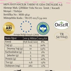 Organik Tam Yağlı Labne Peyniri (200 gr) Akmeşe