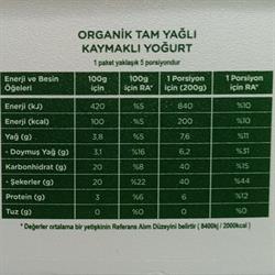 Organik Tam Yağlı Tava Yoğurt (900 gr) Orvital