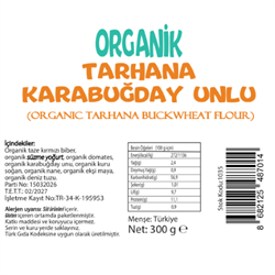 Organik Tarhana Karabuğday Unlu (300 gr) Beyorganik