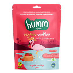 Organik Vegan Çilekli Kurabiye (55 gr) Humm