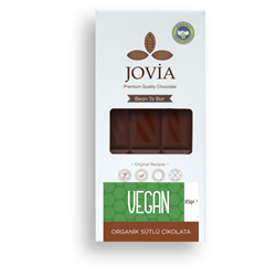 Organik Vegan Sütlü Çikolata (85 gr) Jovia görseli.