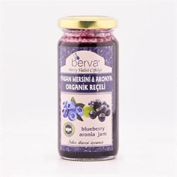 Organik Yaban Mersini Aronya Reçeli, Şeker İlavesiz (260 gr) Berva görseli.