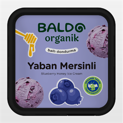Organik Yaban Mersinli Dondurma (400 gr) Baldo